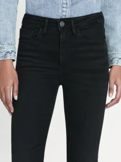 Le Crop Mini Boot Raw Fray in Blackthorn