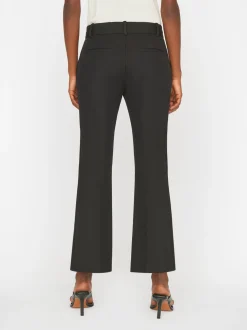 Le Crop Mini Boot Trouser in Noir