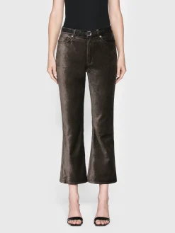 Le Crop Mini Boot Velvet in Comet Velvet