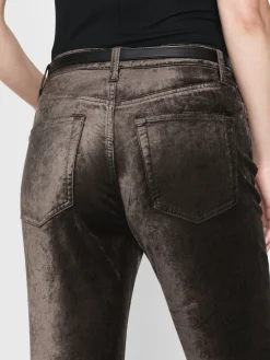 Le Crop Mini Boot Velvet in Comet Velvet