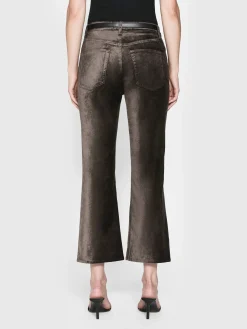 Le Crop Mini Boot Velvet in Comet Velvet