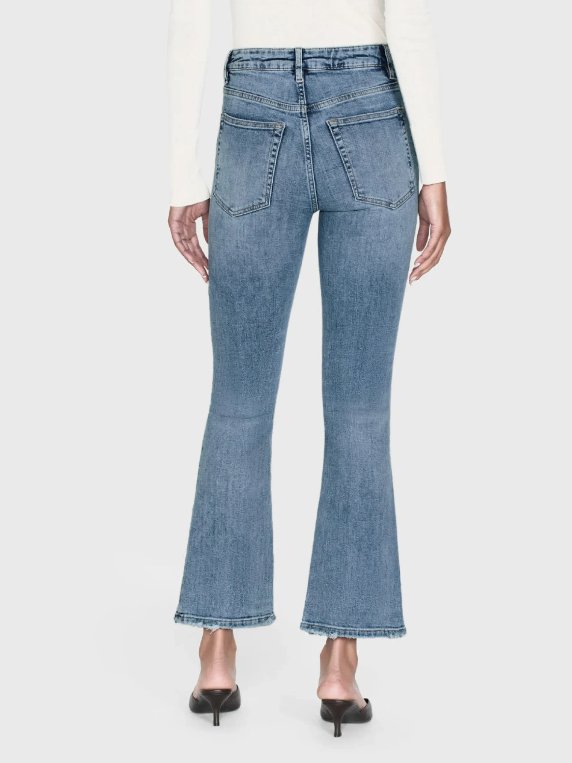 Le Crop Mini Boot Worn Fray in Whimsy