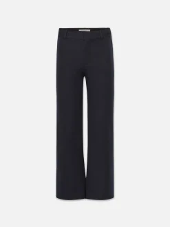 Le Crop Palazzo Trouser in Navy