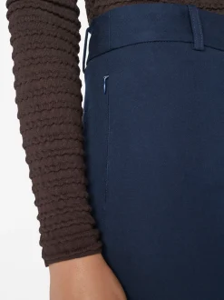 Le Crop Palazzo Trouser in Navy