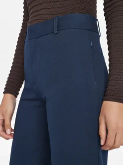 Le Crop Palazzo Trouser in Navy