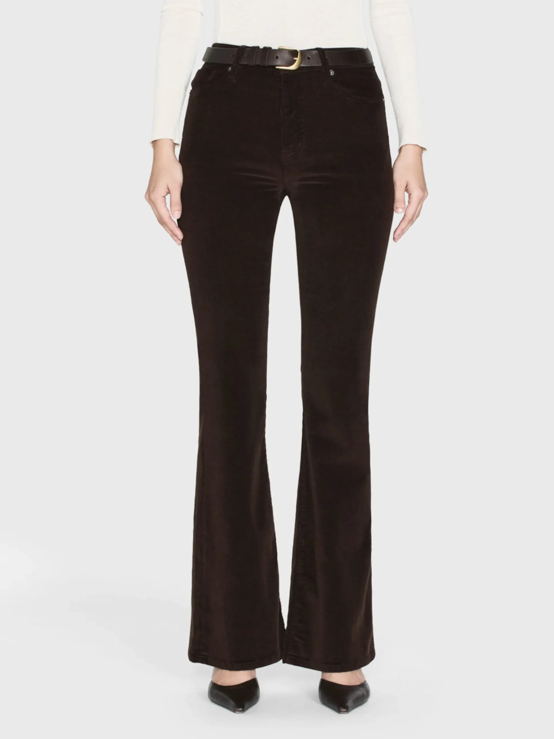 Le Easy Flare Corduroy in Espresso