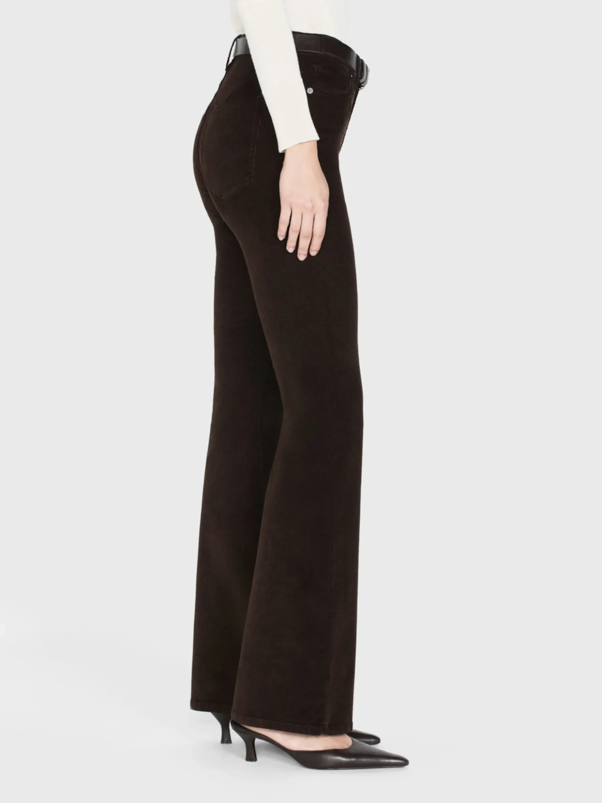 Le Easy Flare Corduroy in Espresso