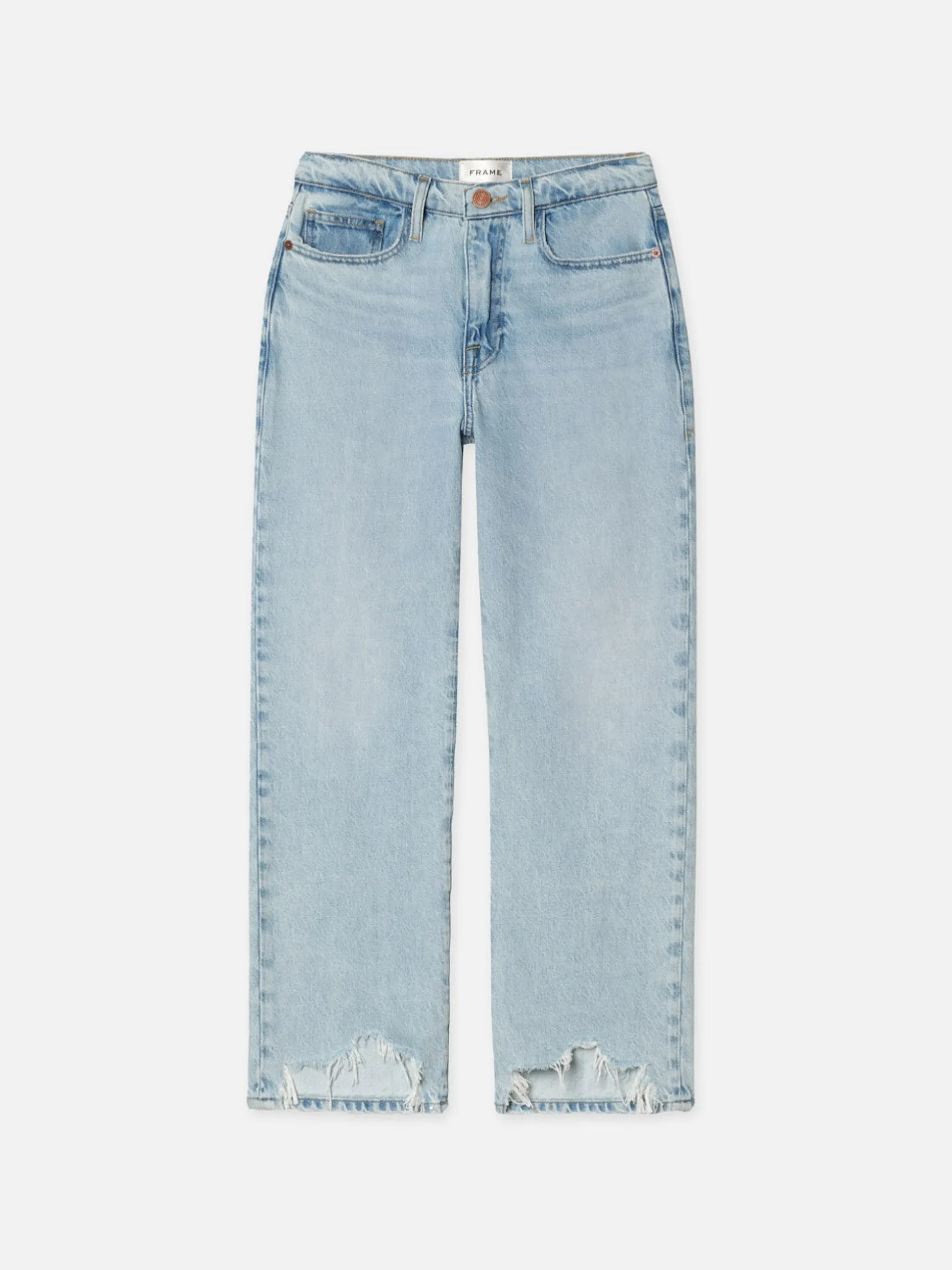Le Jane Crop Bite Hem in Fizz Indigo