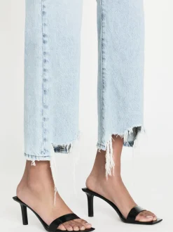 Le Jane Crop Bite Hem in Fizz Indigo