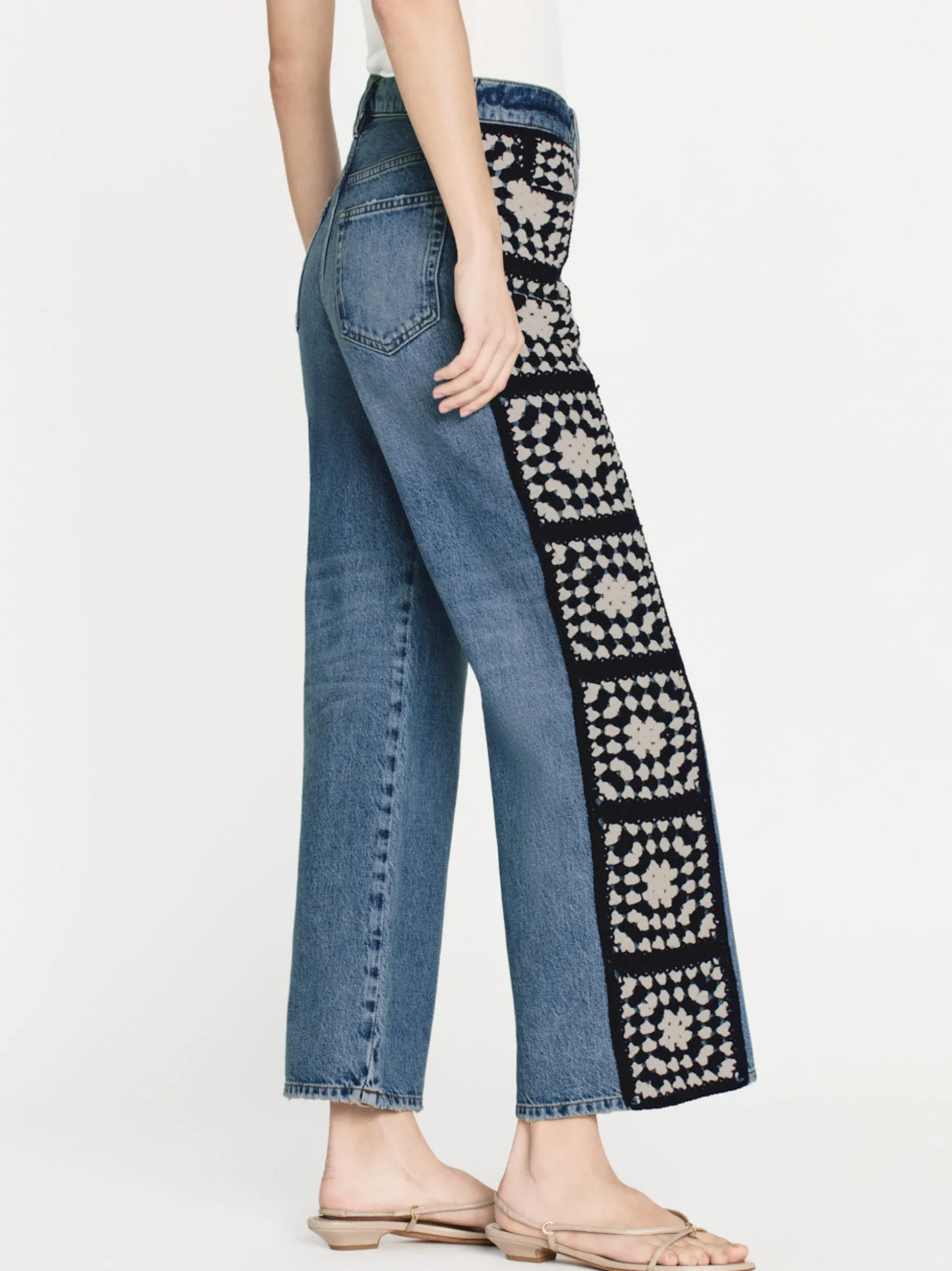 Le Jane Crop Crochet in Baines Clean