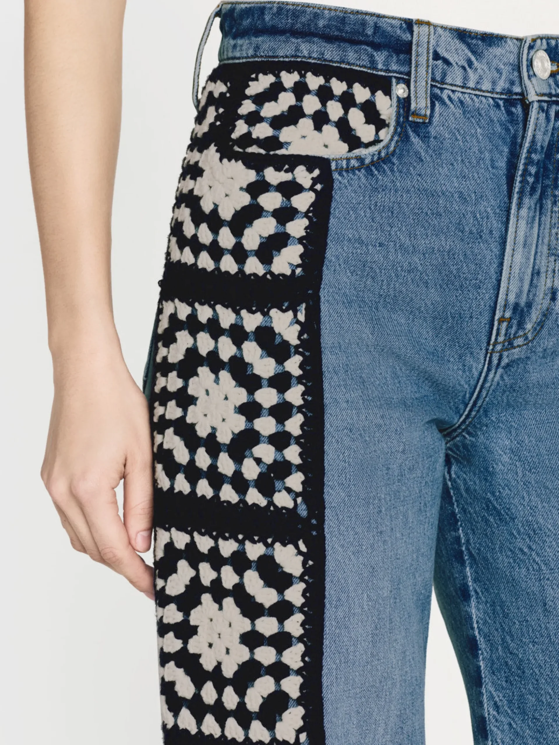 Le Jane Crop Crochet in Baines Clean
