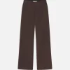 Le Jane Crop Trouser in Chocolate Brown