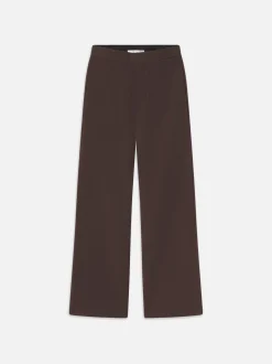 Le Jane Crop Trouser in Chocolate Brown