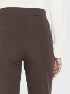 Le Jane Crop Trouser in Chocolate Brown