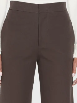 Le Jane Crop Trouser in Chocolate Brown