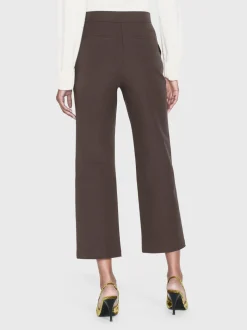 Le Jane Crop Trouser in Chocolate Brown