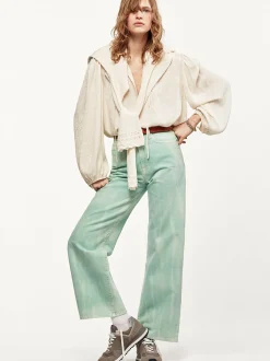 Le Jane Wide Crop in Opal