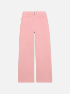 Le Jane Wide Crop in Washed Dusty Pink