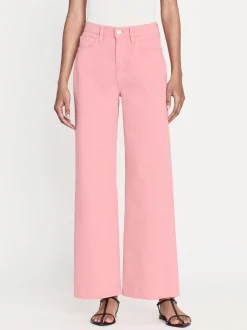 Le Jane Wide Crop in Washed Dusty Pink