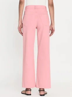 Le Jane Wide Crop in Washed Dusty Pink