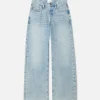 Le Low Baggy Wide Leg in Fizz Indigo