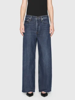 Le Low Baggy Wide Leg in Blindspot Raw Fray