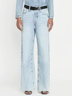 Le Low Baggy Wide Leg in Fizz Indigo