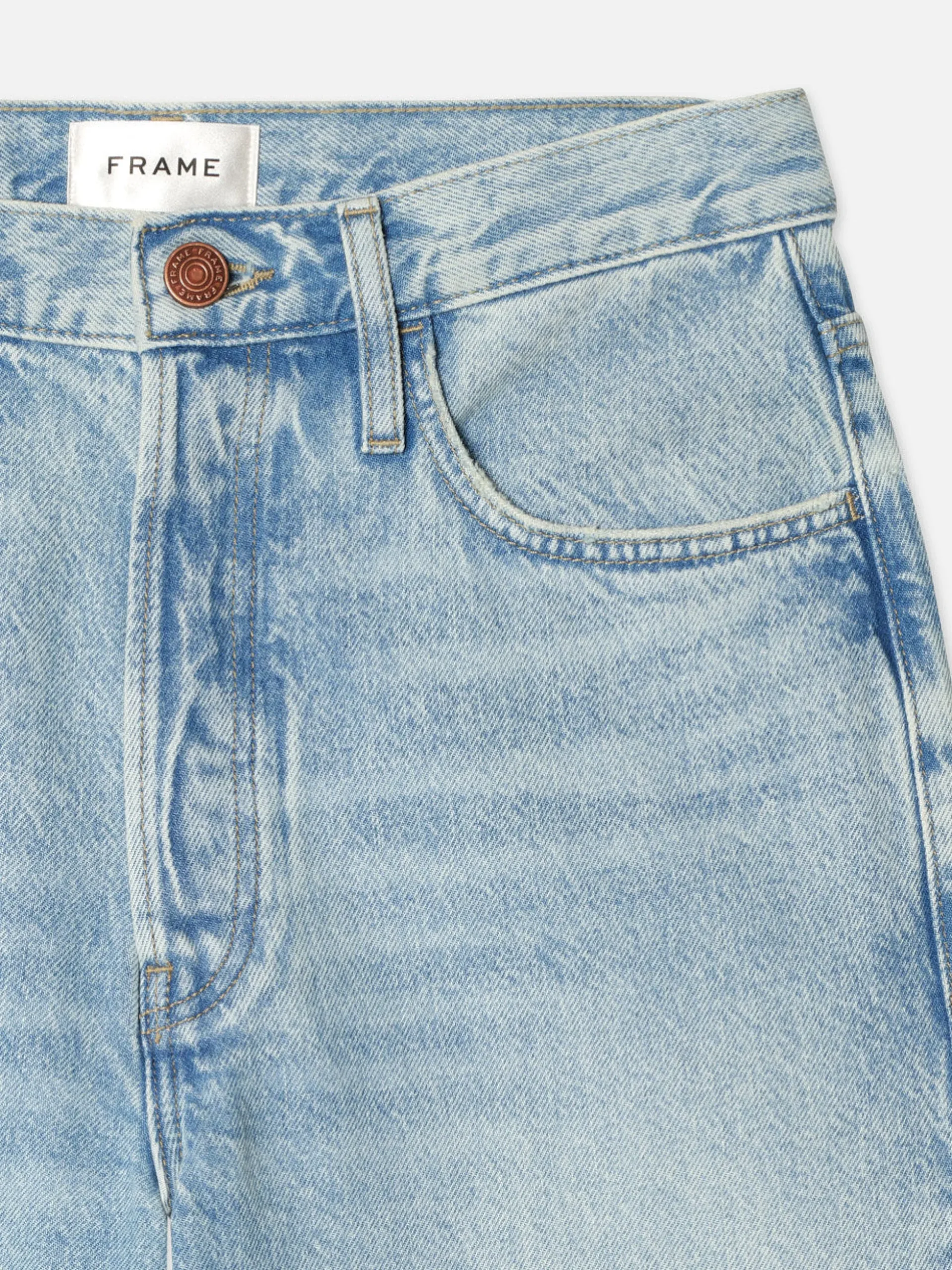 Le Low Baggy Wide Leg in Fizz Indigo