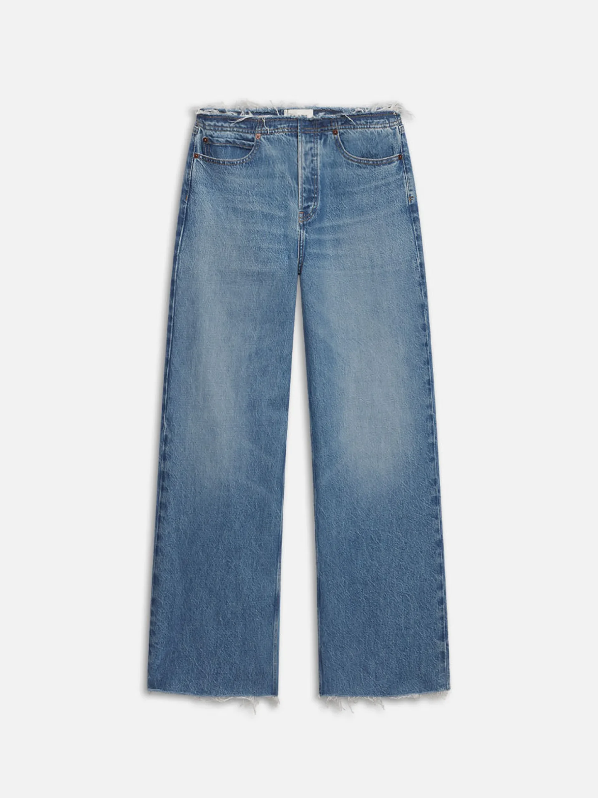 Le Low Baggy Wide Leg Cut Off in Crosbie