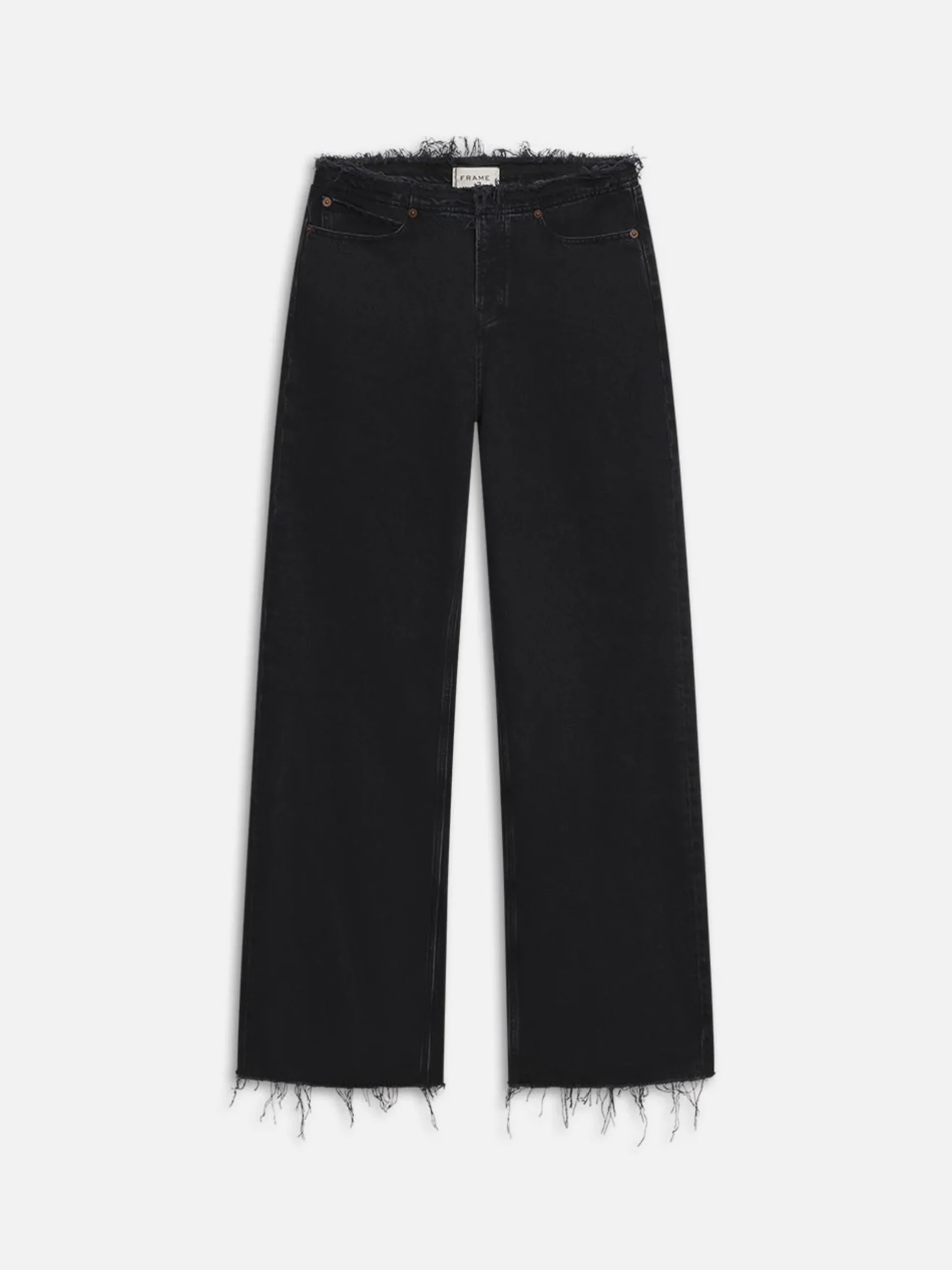 Le Low Baggy Wide Leg Cut Off in Inkwell