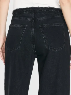 Le Low Baggy Wide Leg Cut Off in Inkwell