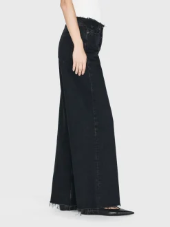 Le Low Baggy Wide Leg Cut Off in Inkwell
