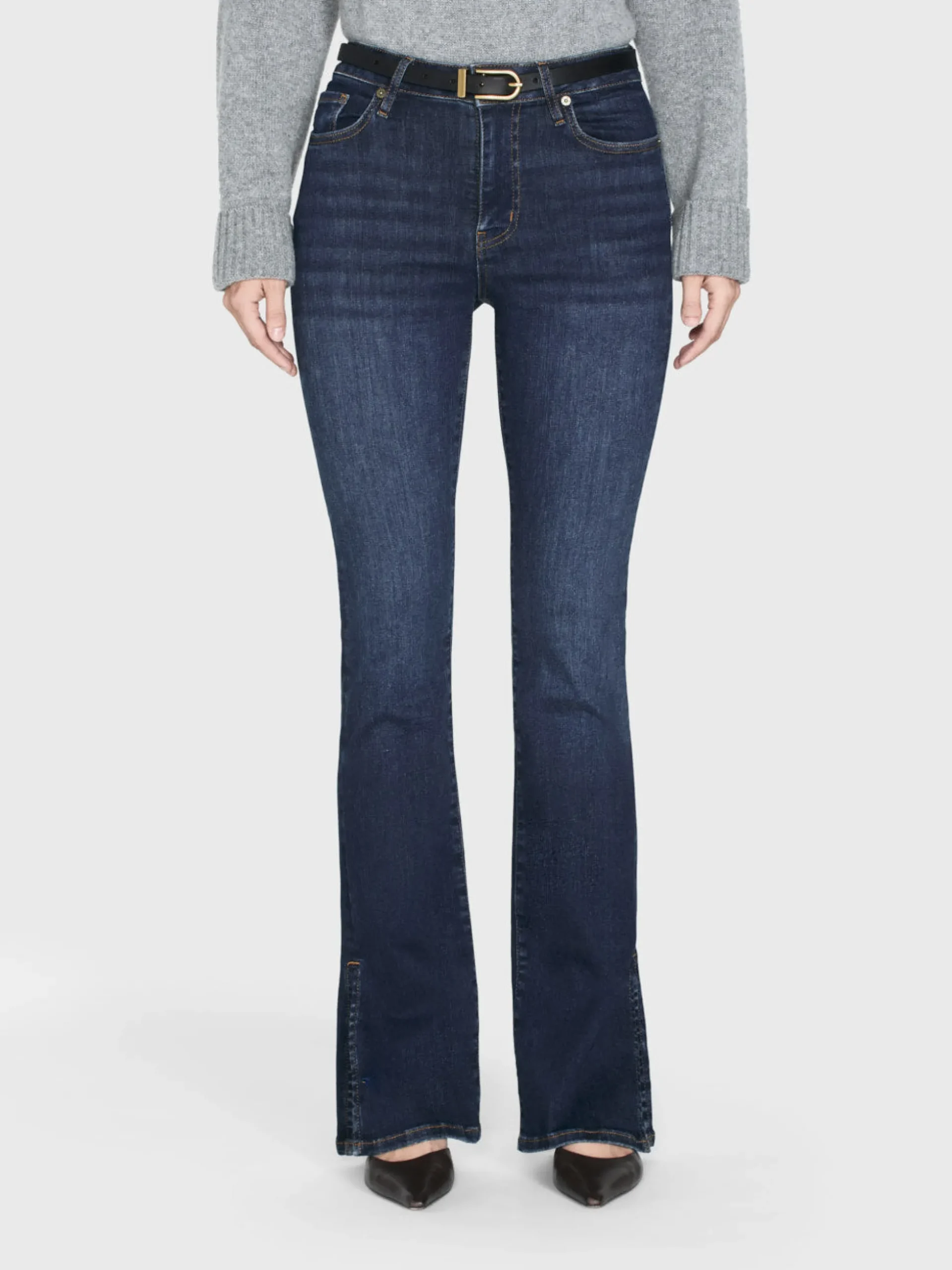 Le Mini Boot Outseam Slit in Moonflower