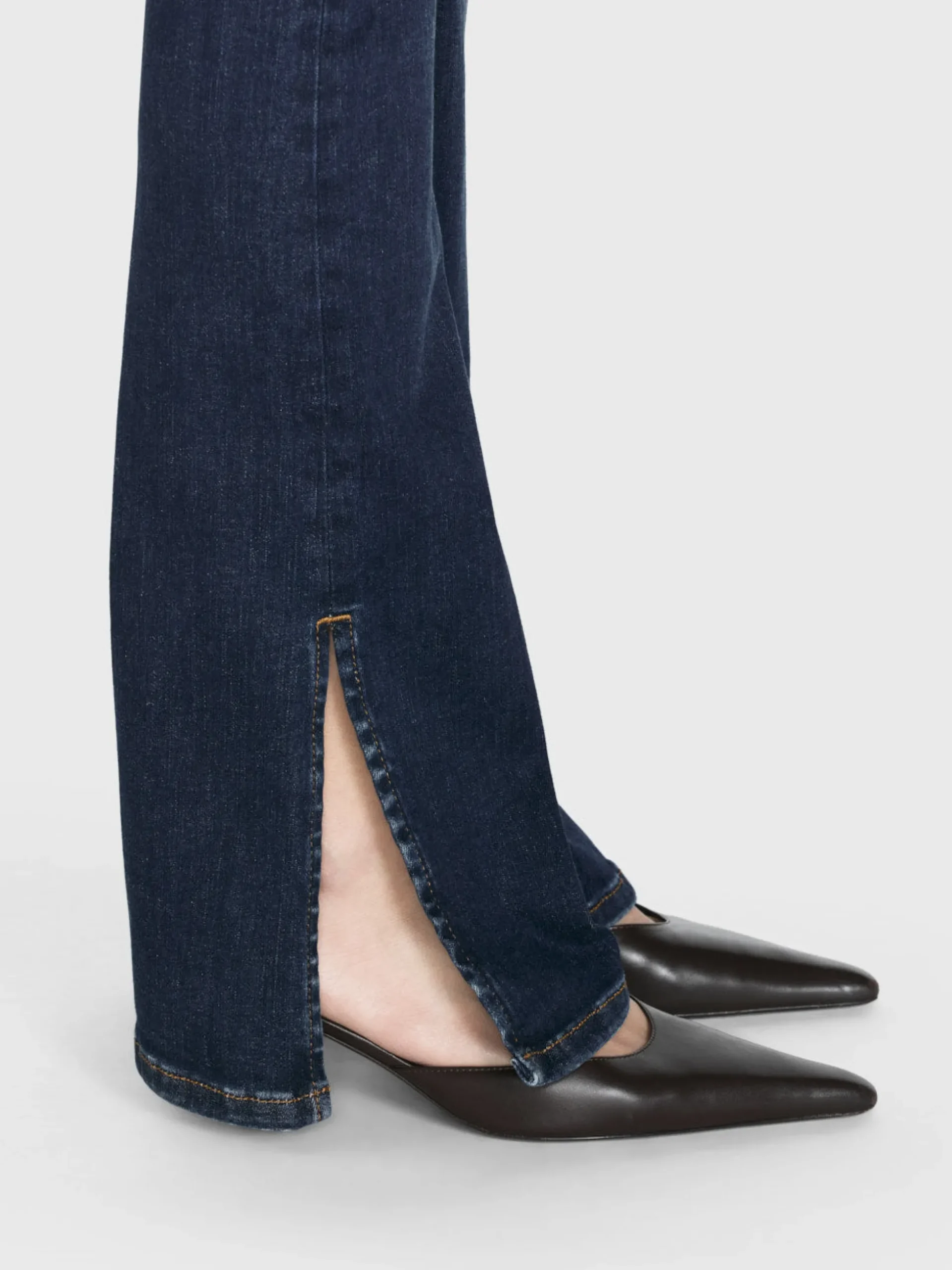 Le Mini Boot Outseam Slit in Moonflower