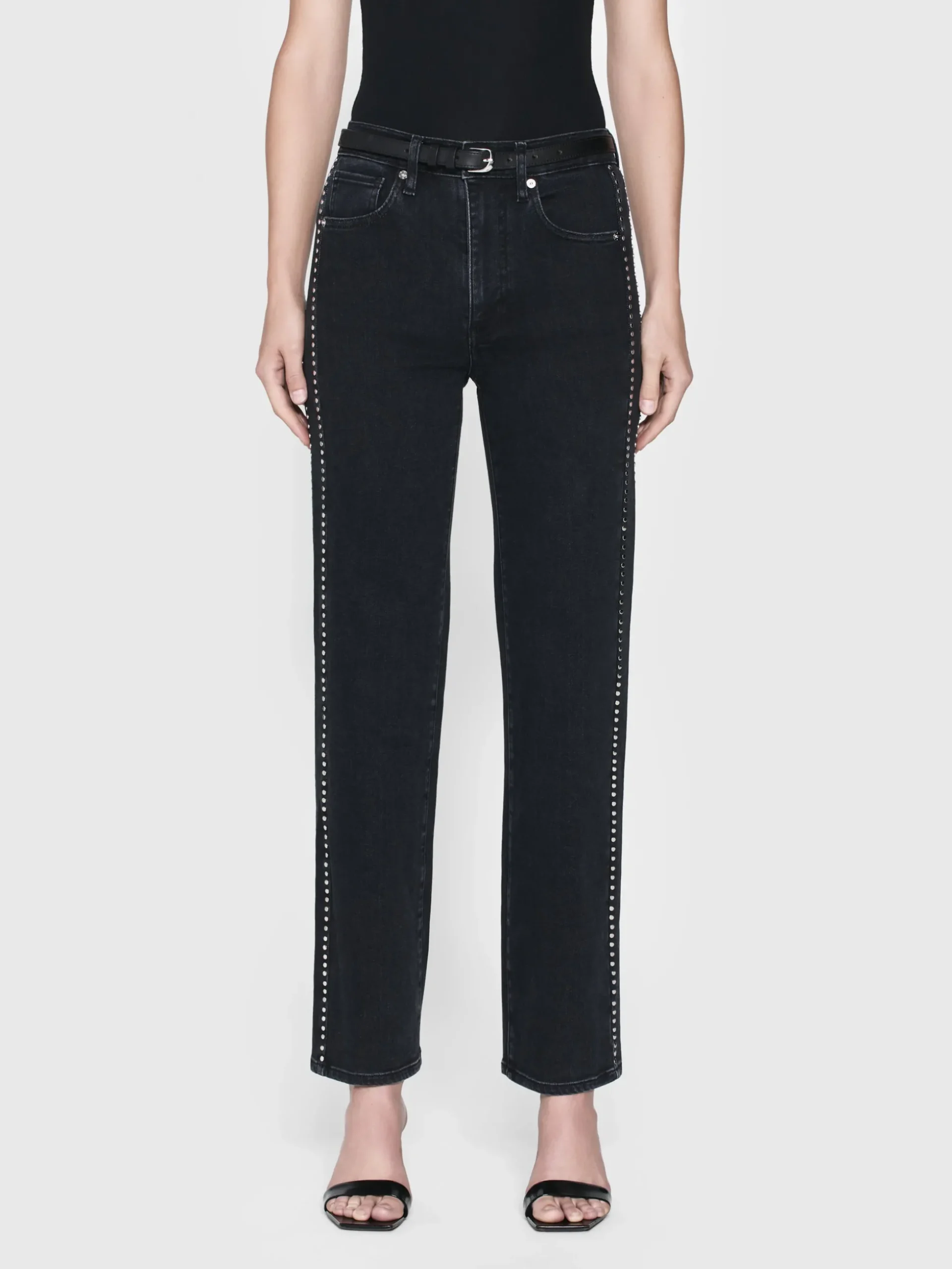 Le Sleek Straight Studded in Astronaut