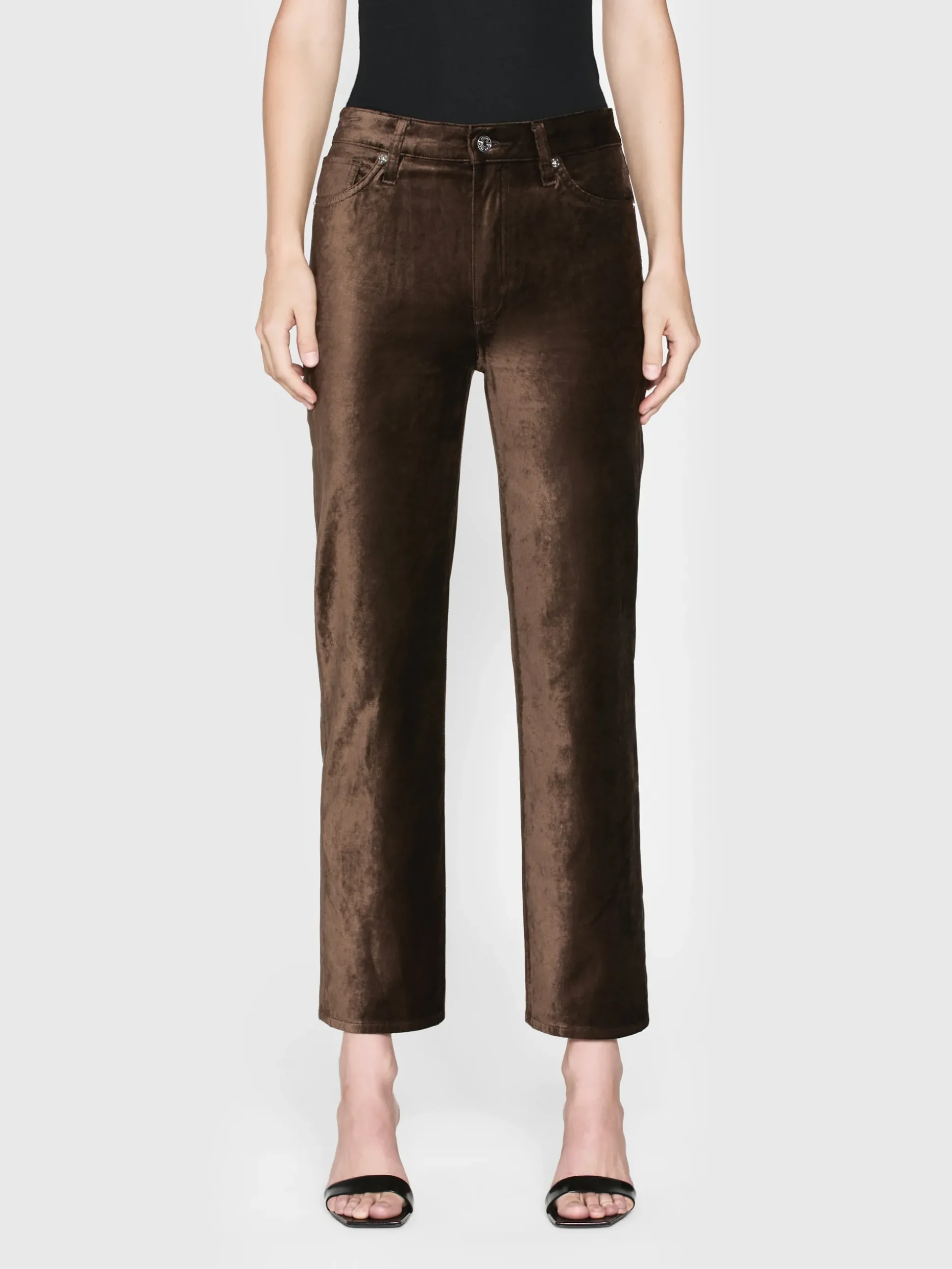 Le Sleek Straight Velveteen in Peppercorn Velvet