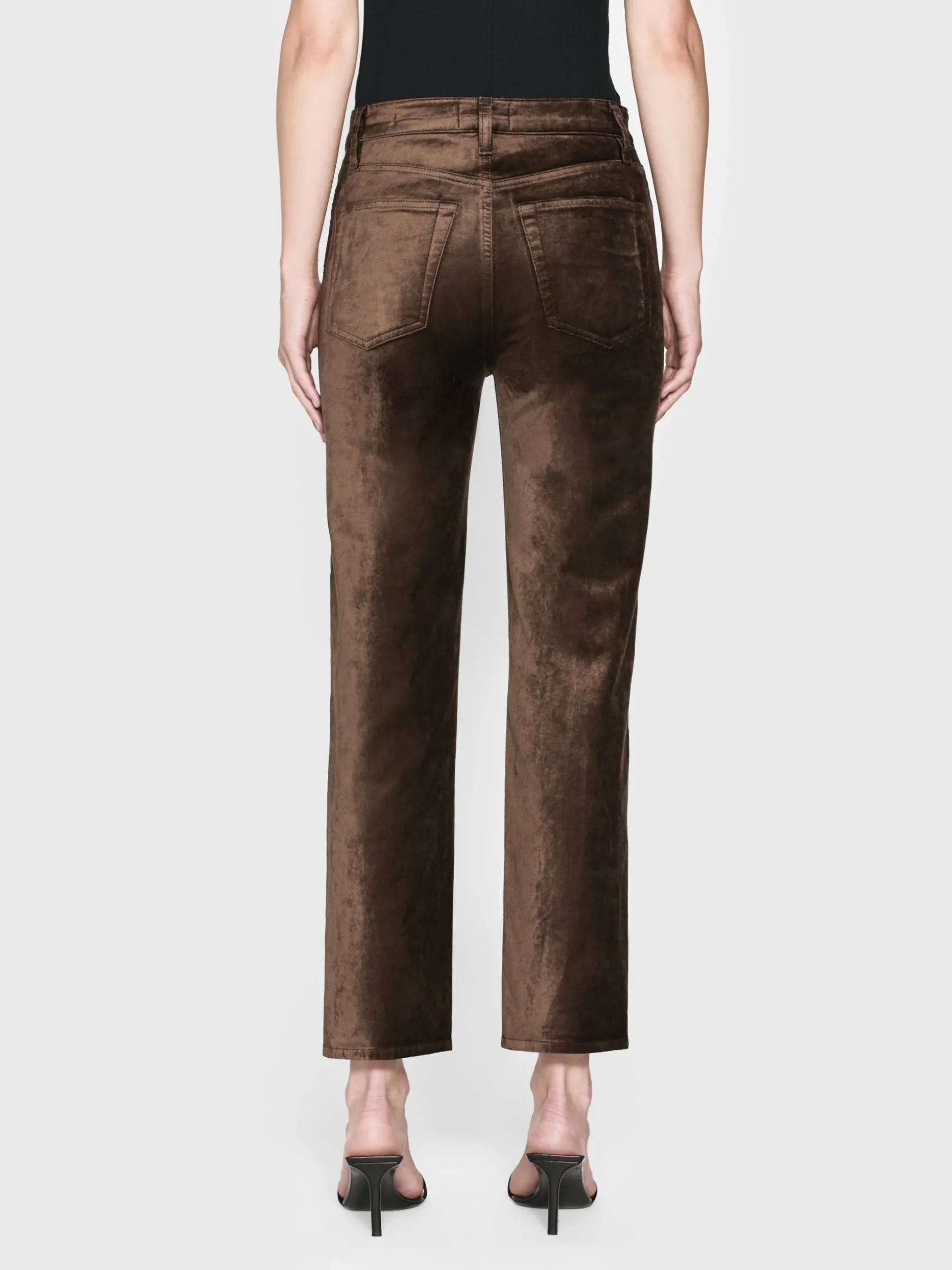 Le Sleek Straight Velveteen in Peppercorn Velvet