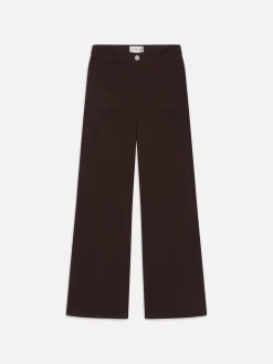 Le Slim Palazzo Bardot Pocket in Espresso