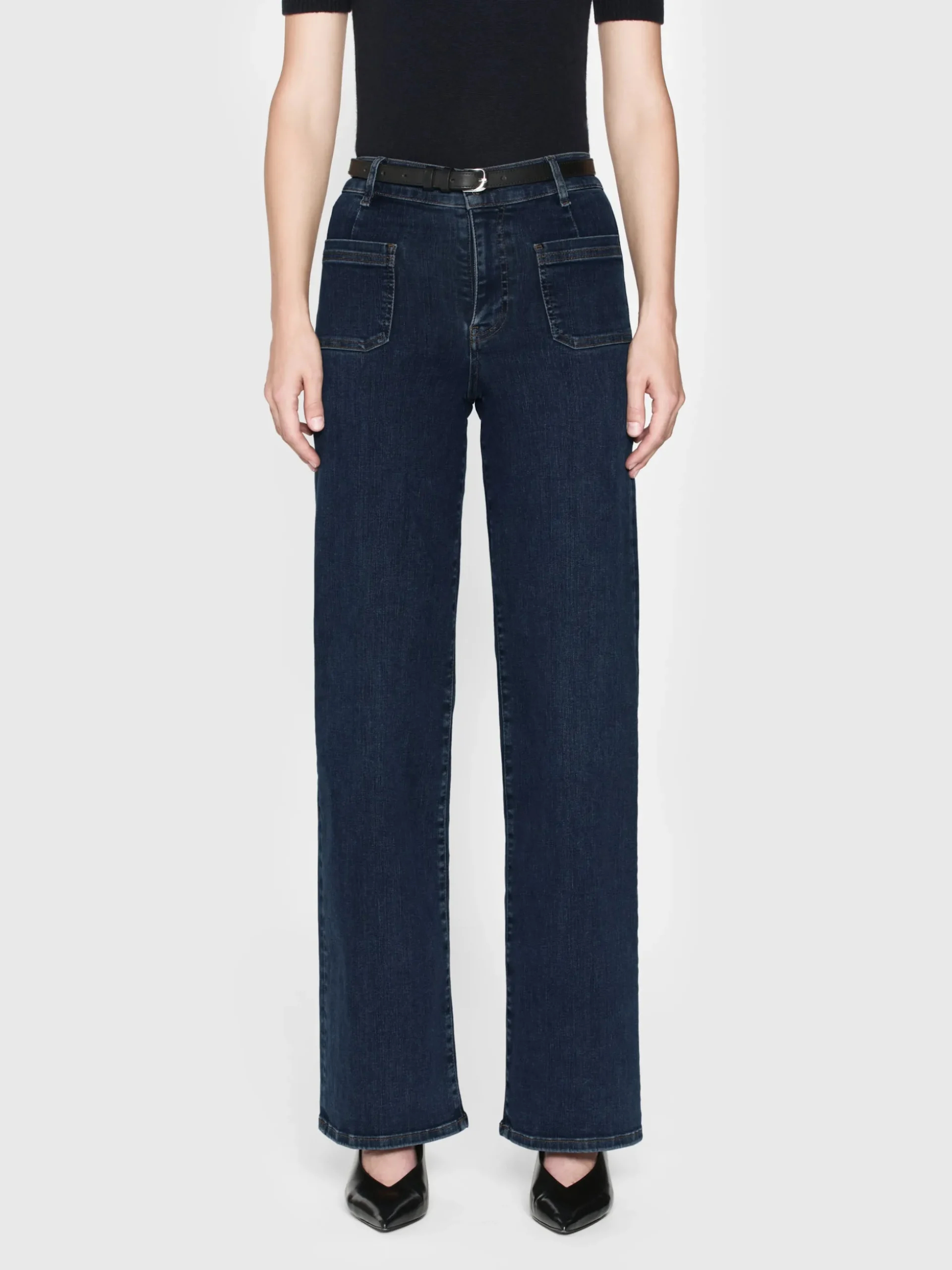 Le Slim Palazzo Bardot Pocket in Cursive