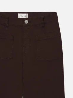 Le Slim Palazzo Bardot Pocket in Espresso