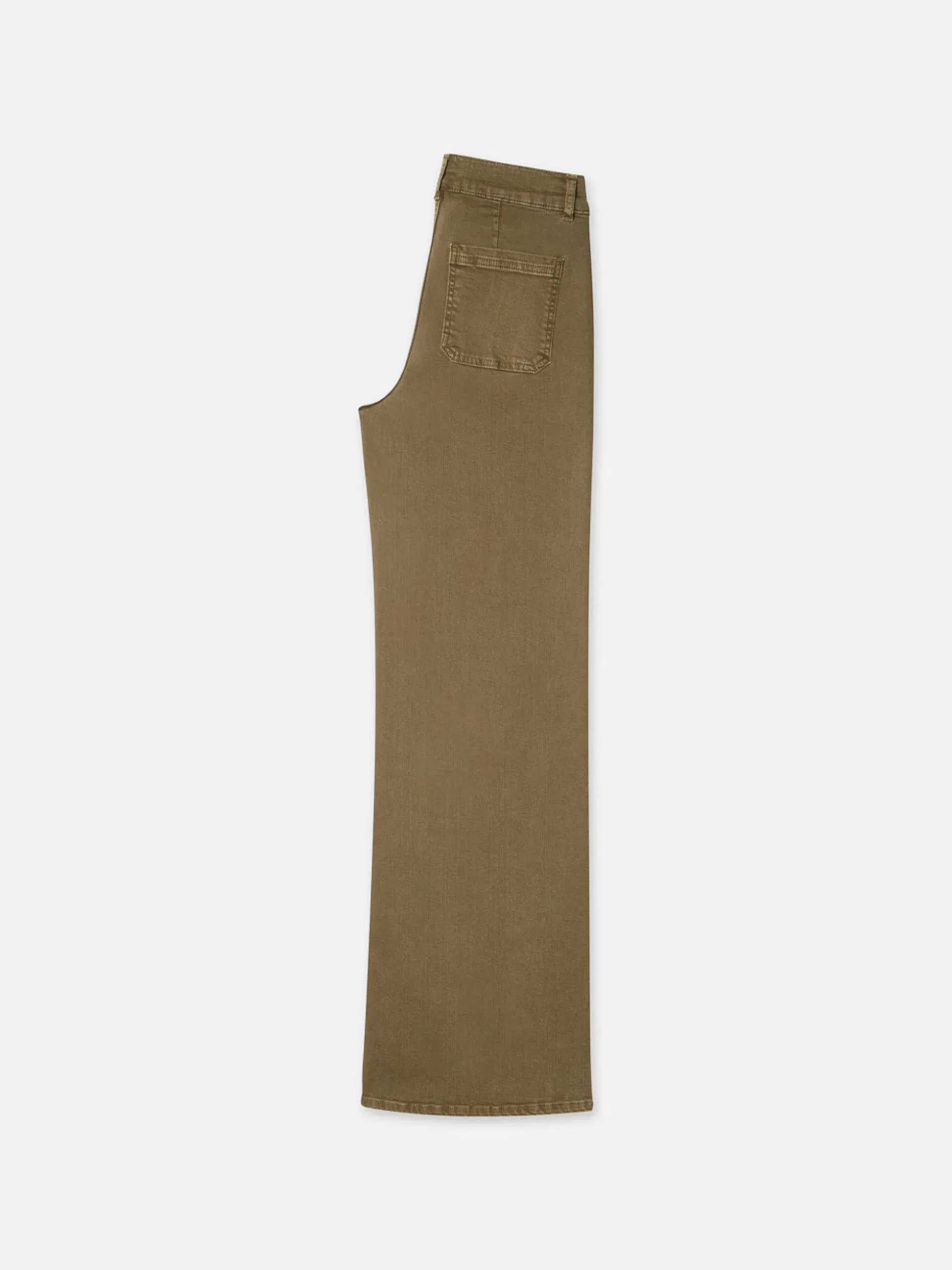 Le Slim Palazzo Bardot Pocket in Khaki Green