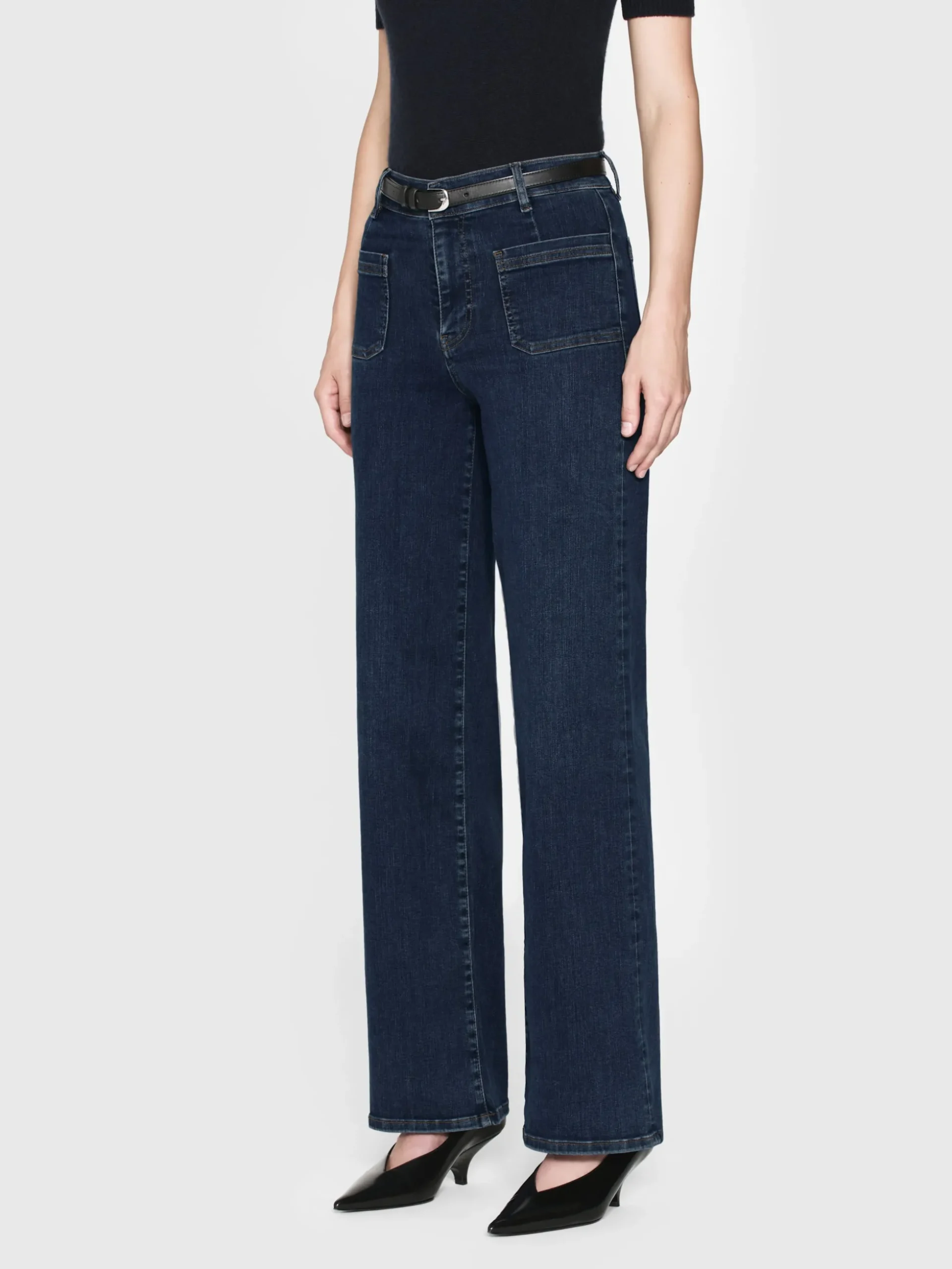 Le Slim Palazzo Bardot Pocket in Cursive