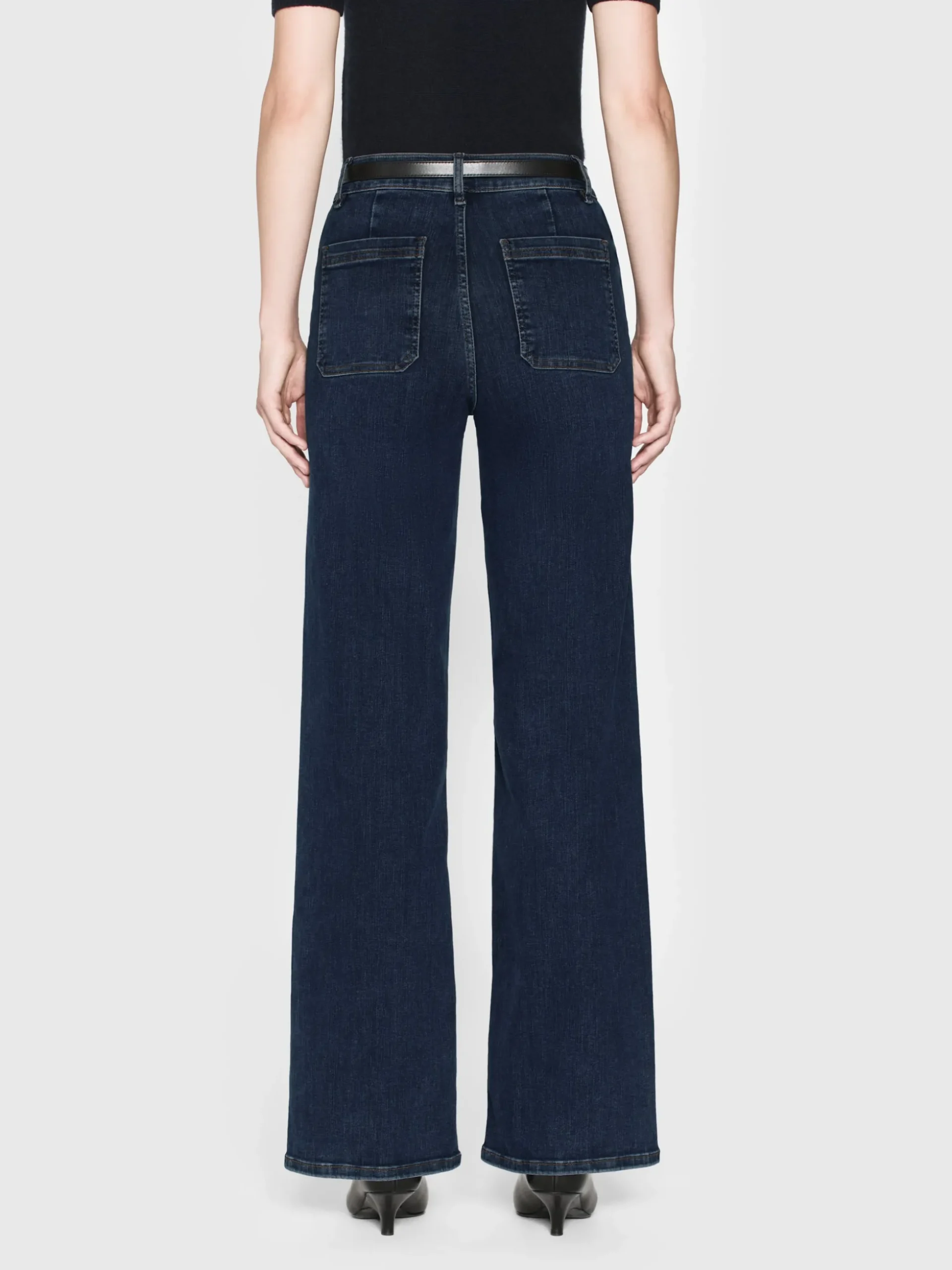 Le Slim Palazzo Bardot Pocket in Cursive