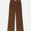 Le Slim Palazzo Corduroy in Toast