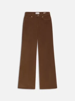 Le Slim Palazzo Corduroy in Toast