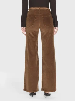Le Slim Palazzo Corduroy in Toast