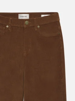 Le Slim Palazzo Corduroy in Toast