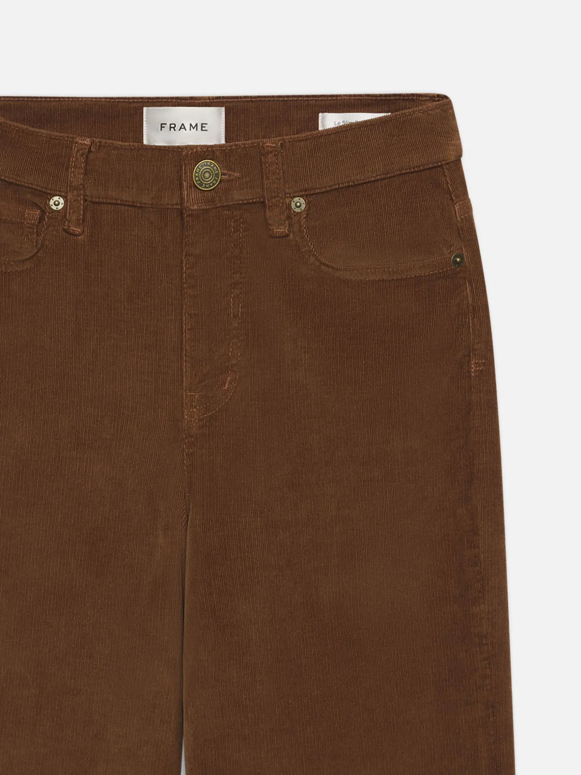 Le Slim Palazzo Corduroy in Toast