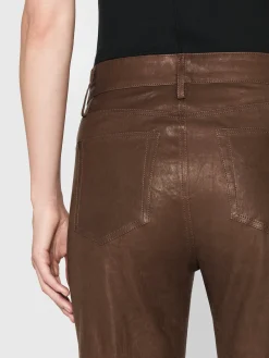 Le Slim Palazzo Leather in Bark
