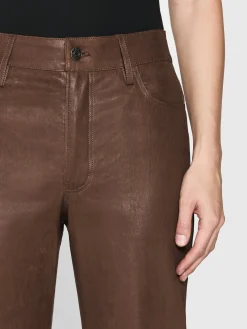 Le Slim Palazzo Leather in Bark